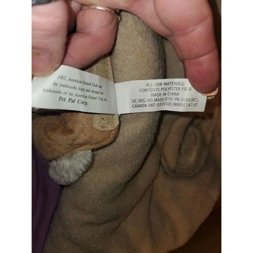 Dogs American Kennel Club Faux Fur Trim Coat Size L .